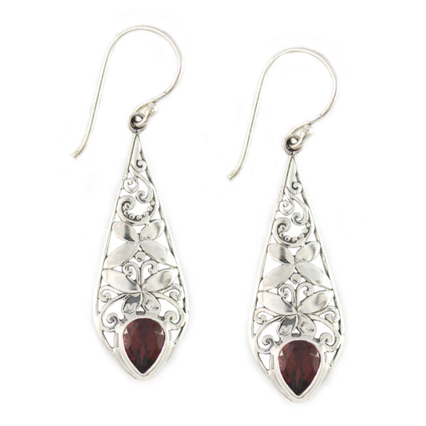 Anting Perak Wanita Bun Daun E768