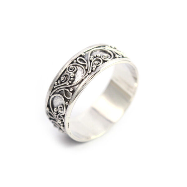 Cincin Perak Band Bun R090