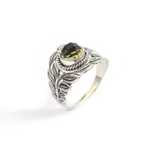 Cincin Perak Daun Permata R300 - Gambar 4