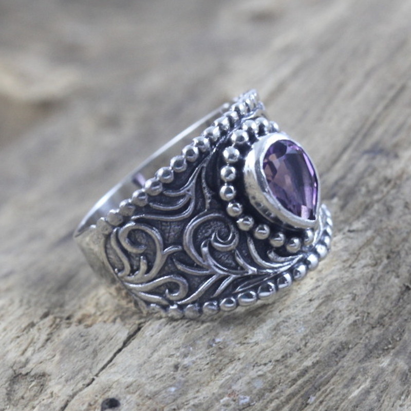 Cincin Perak Bun Jawan Permata R338 - Gambar 2