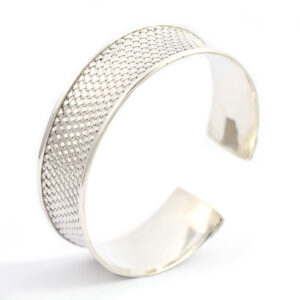 Gelang Cuff Perak Anyam B021