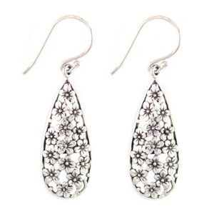 Anting Perak Tetes Bunga E1082 - Gambar 1