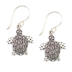 Anting Perak Penyu E787 - Gambar 1