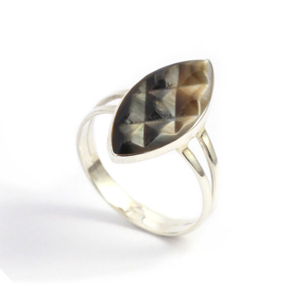 Cincin Perak Plain Shell Markis R205