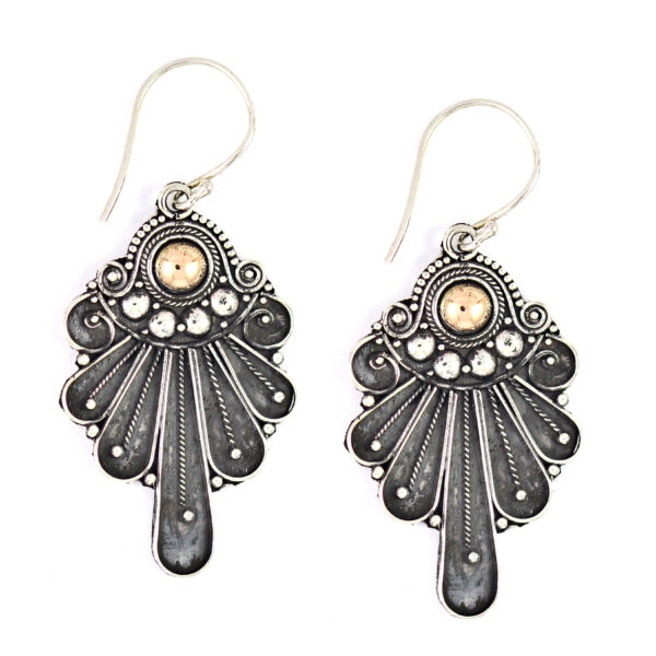 Anting Perak Bun Kipas E1196