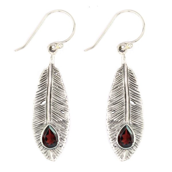 Anting Perak Daun Permata E847