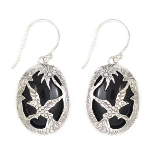 Anting Perak Tatah Rajawali E1253 - Gambar 1