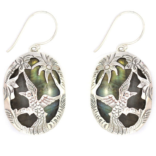 Anting Perak Tatah Rajawali E1255