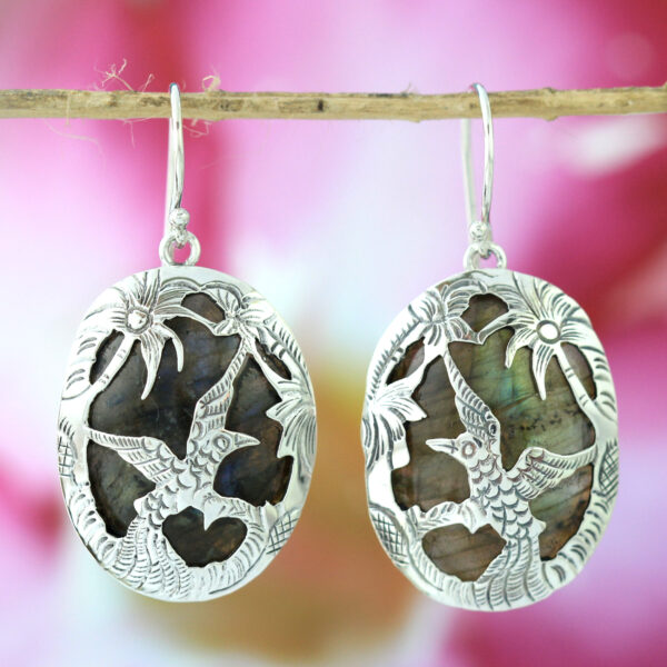 Anting Perak Tatah Rajawali E1255