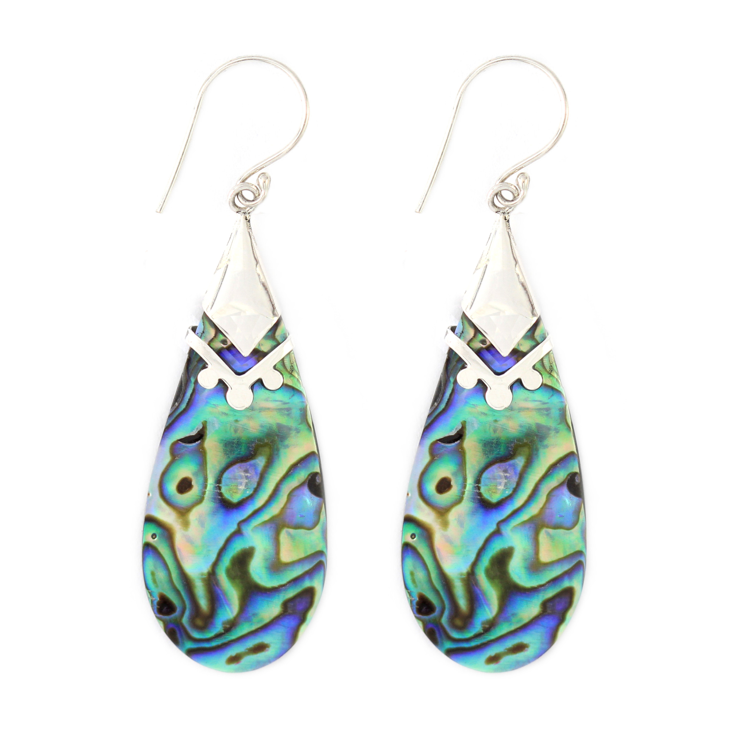 Anting Perak Abalone Tetes E636 - Gambar 1