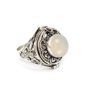 Cincin Perak Box Bun Spiral Mabe R327 - Gambar 1