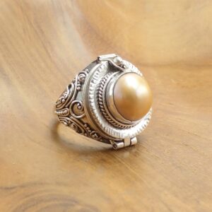 Cincin Perak Box Bun Kawat Plintir R328 - Gambar 4