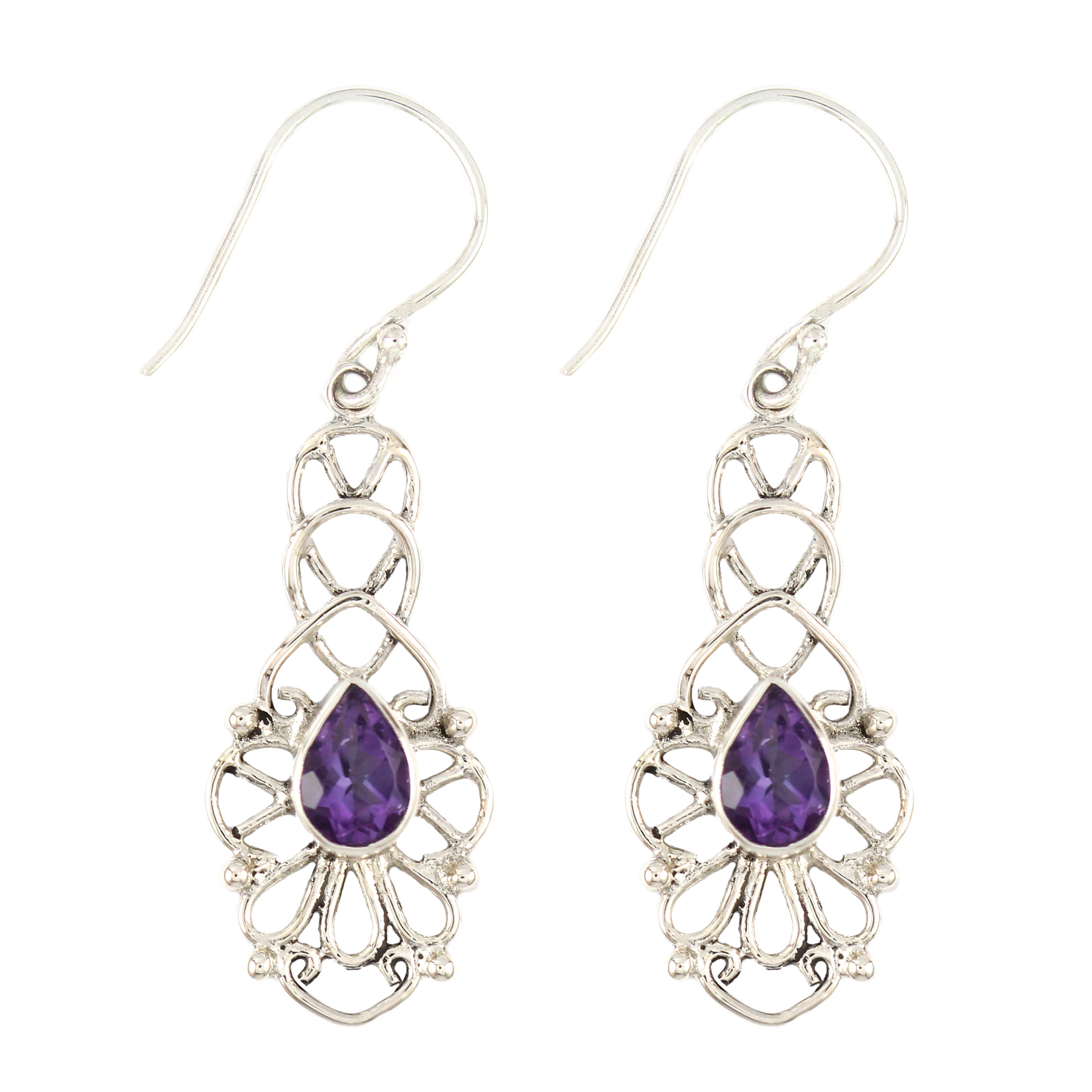 Anting Perak Bun Permata E221 - Gambar 1