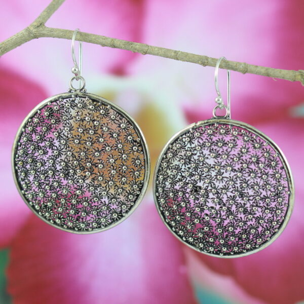 Anting Perak Bun Paye Bulat E869