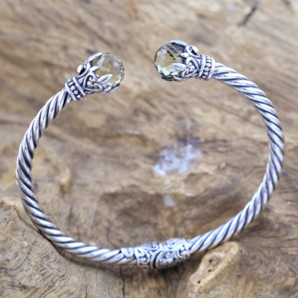 Gelang Perak Cable Permata B376
