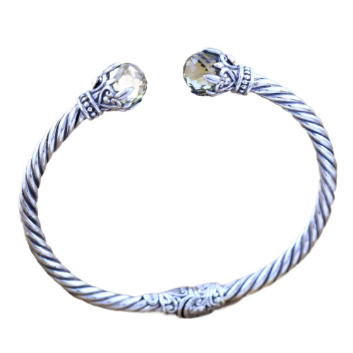 Gelang Perak Cable Permata B376