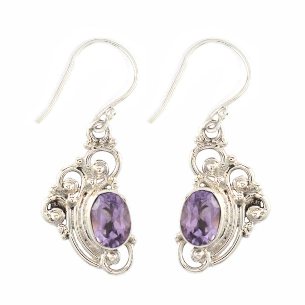 Anting Perak Bun Permata E222