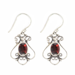 Anting Perak Bun Spiral Permata E483 - Gambar 3
