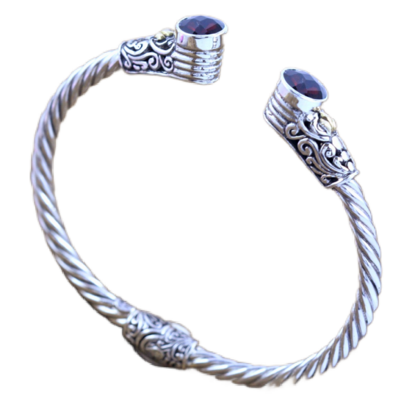 Gelang Perak Cabel Bun Permata B379