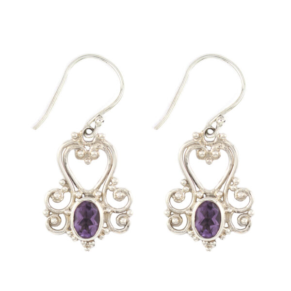 Anting Perak Bun Love Permata E374