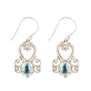 Anting Perak Bun Love Permata E374 - Gambar 3