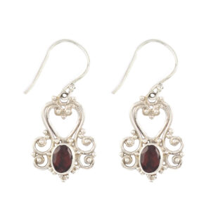 Anting Perak Bun Love Permata E374
