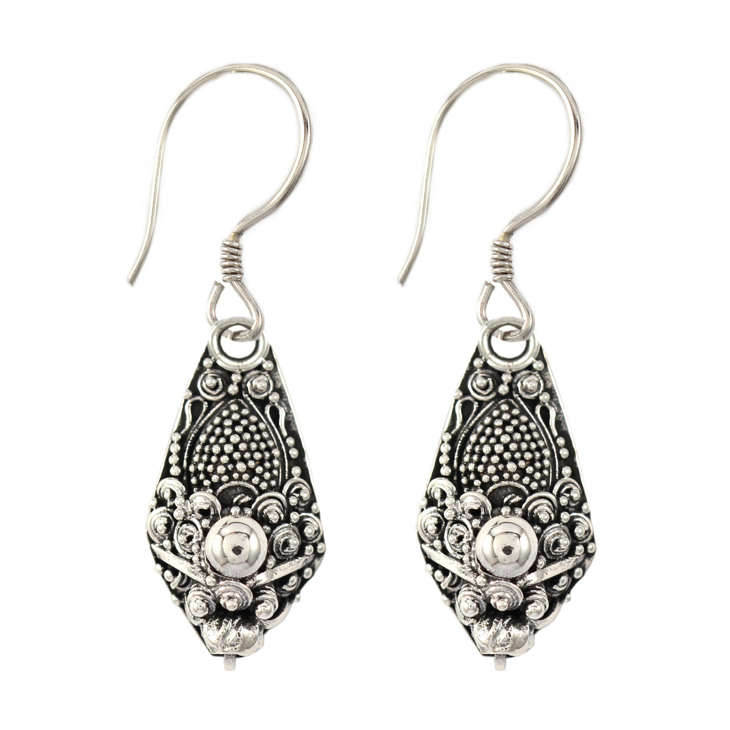 Anting Perak Kepala Naga E1456 - Gambar 1