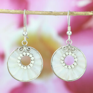 silver earring E1455