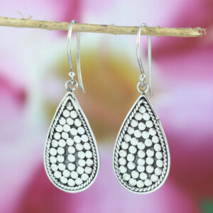silver earring E633