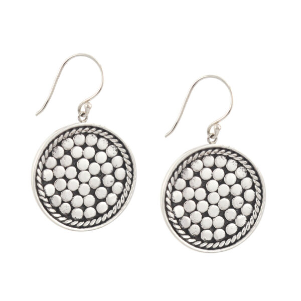 silver earring E634