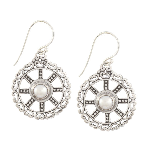 silver earring E767MWT