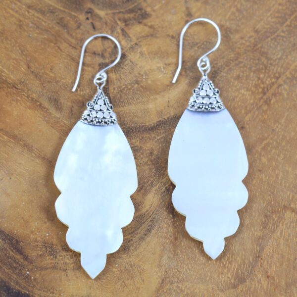 silver earring E1524MOP