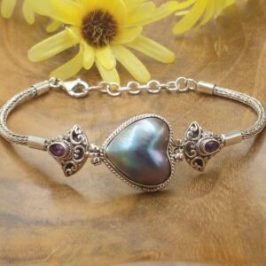 Gelang Perak Mutiara Mabe