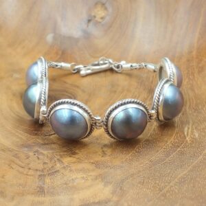 Gelang Perak Mutiara Mabe