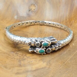 Gelang Perak Naga Bali