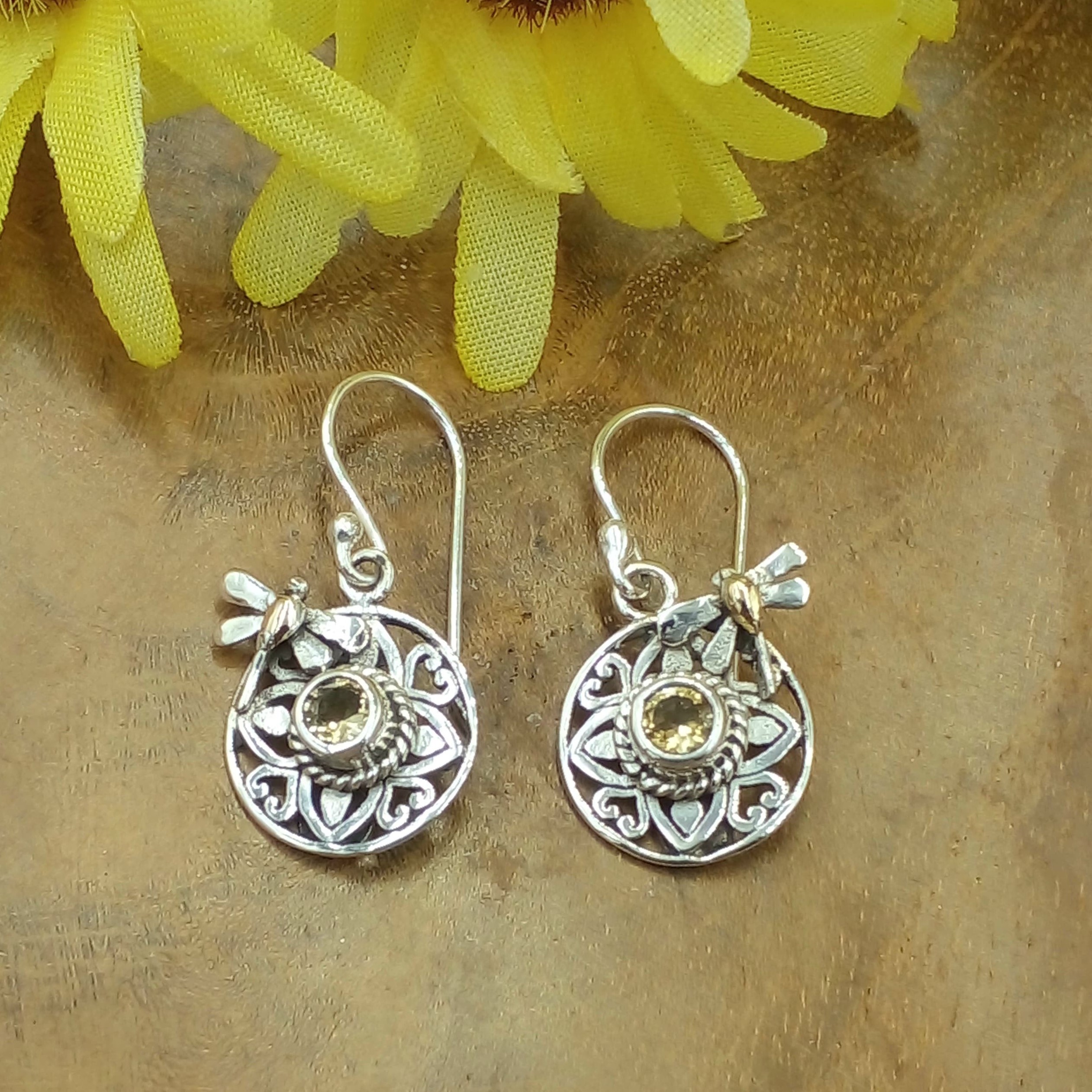 Anting Perak Bali Permata