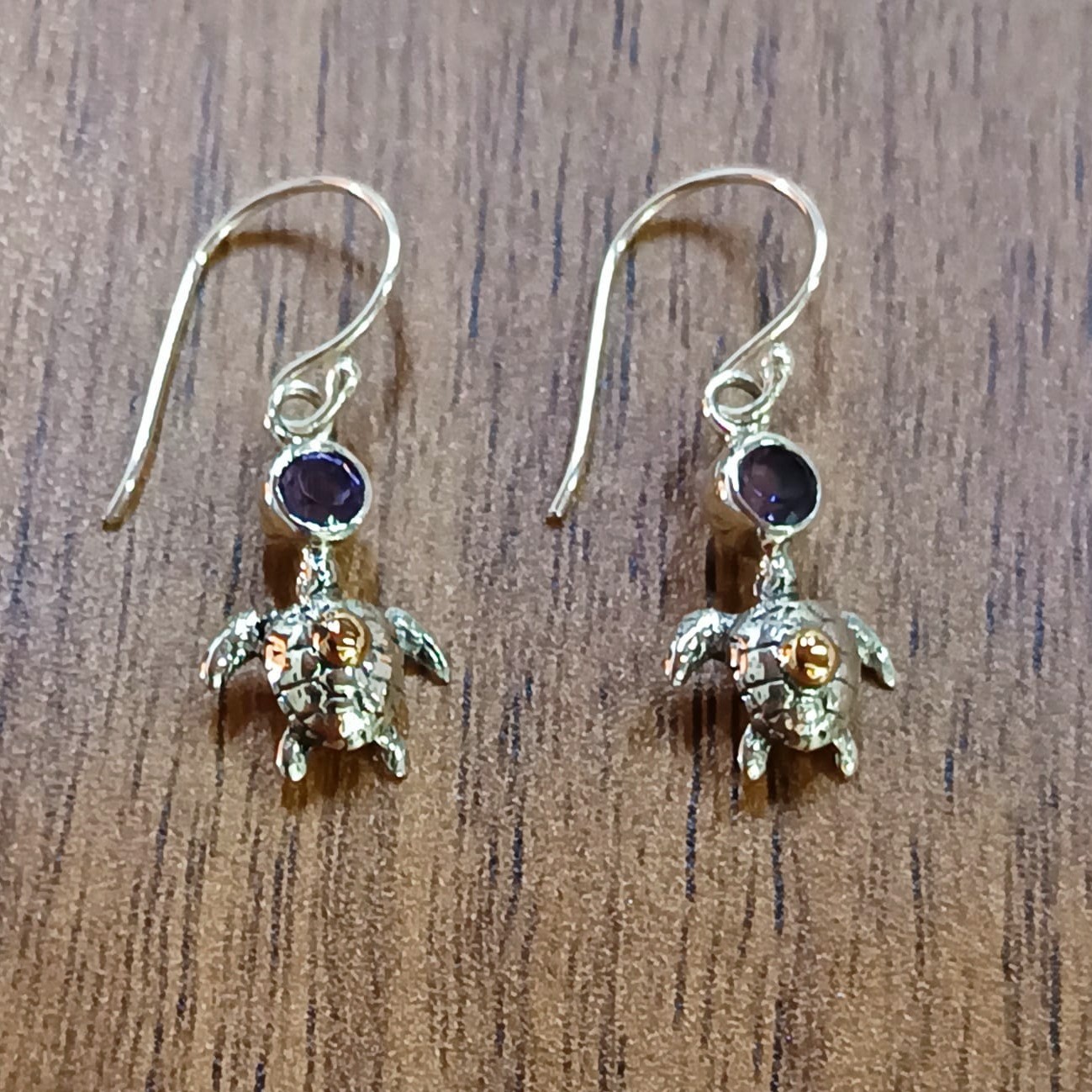 Anting Perak Penyu Permata E1737 - Gambar 4