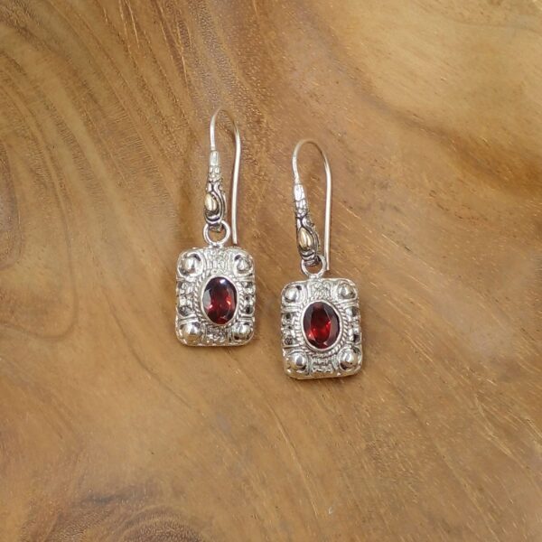 Anting Perak Bali Permata