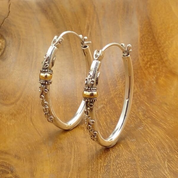 Anting Perak Pipa Bali
