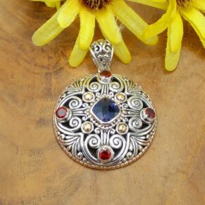 Liontin Perak Bali Permata P819 - Gambar 1