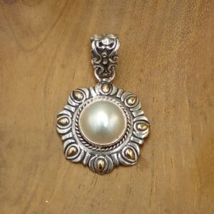 Liontin Perak Bali Mutiara Mabe