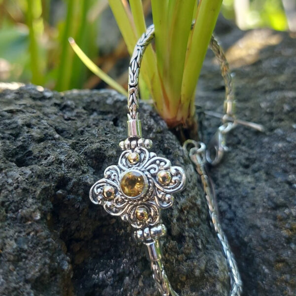 Gelang Perak Wanita Elegan Bali B573