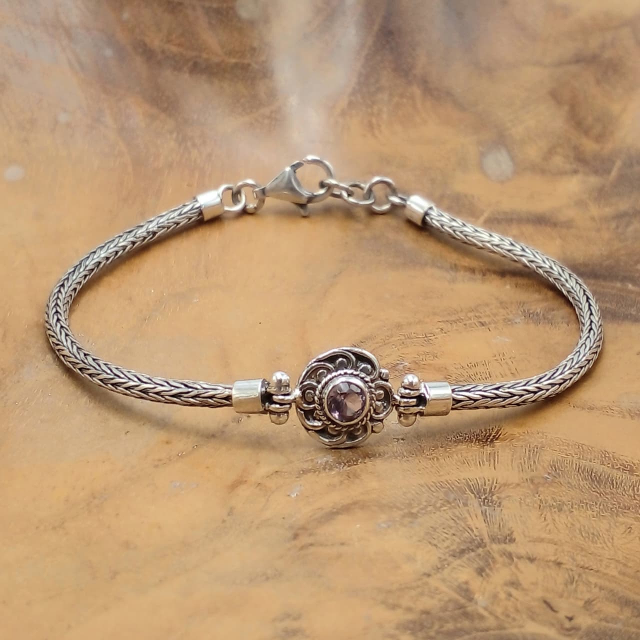 Gelang Rantai Permata Perak Asli Bali B701 - Gambar 2