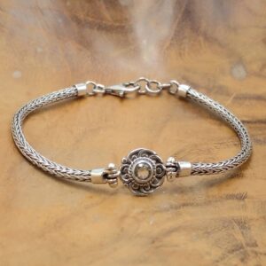 Gelang Rantai Permata Perak Asli Bali B701 - Gambar 3
