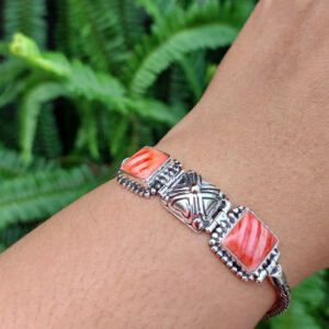 Gelang Perak Spiny Oyster B706 - Gambar 4
