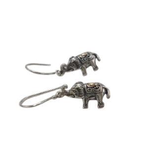 Anting Gajah Perak Asli Ukiran Bali E1617 - Gambar 2
