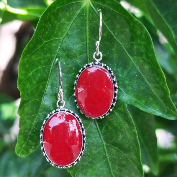 Anting Perak Kerang Oval Jawan Sari E1855