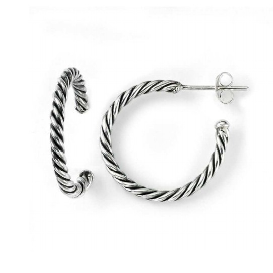 anting perak twist