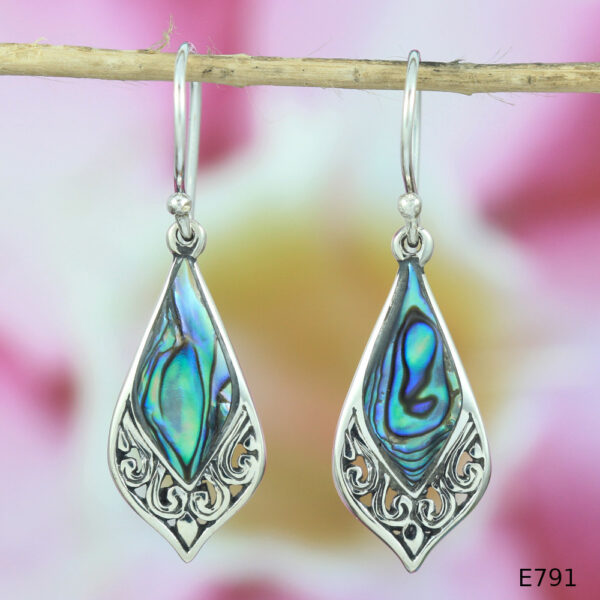 Anting Kerang Bali Perak Asli E791