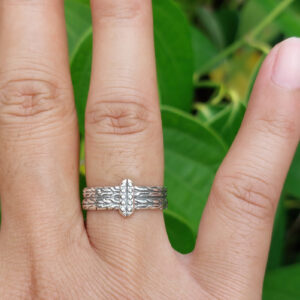 Cincin Perak Tulang Naga Ganda R750 - Gambar 5